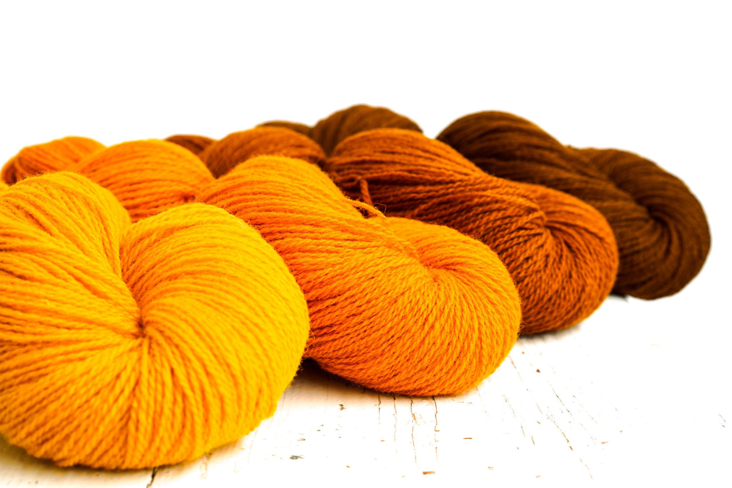 Saffron, pumpkin, cinnamon, caramel color wool yarn - 400g./14.1oz. - New Zealand fingering wool - for handknitting, weaving, making plaids | saffron-pumpkin-cinnamon-caramel-color-wool-yarn-400g-14-1oz-new-zealand-fingering-wool-for-handknitting-weaving-making-plaids