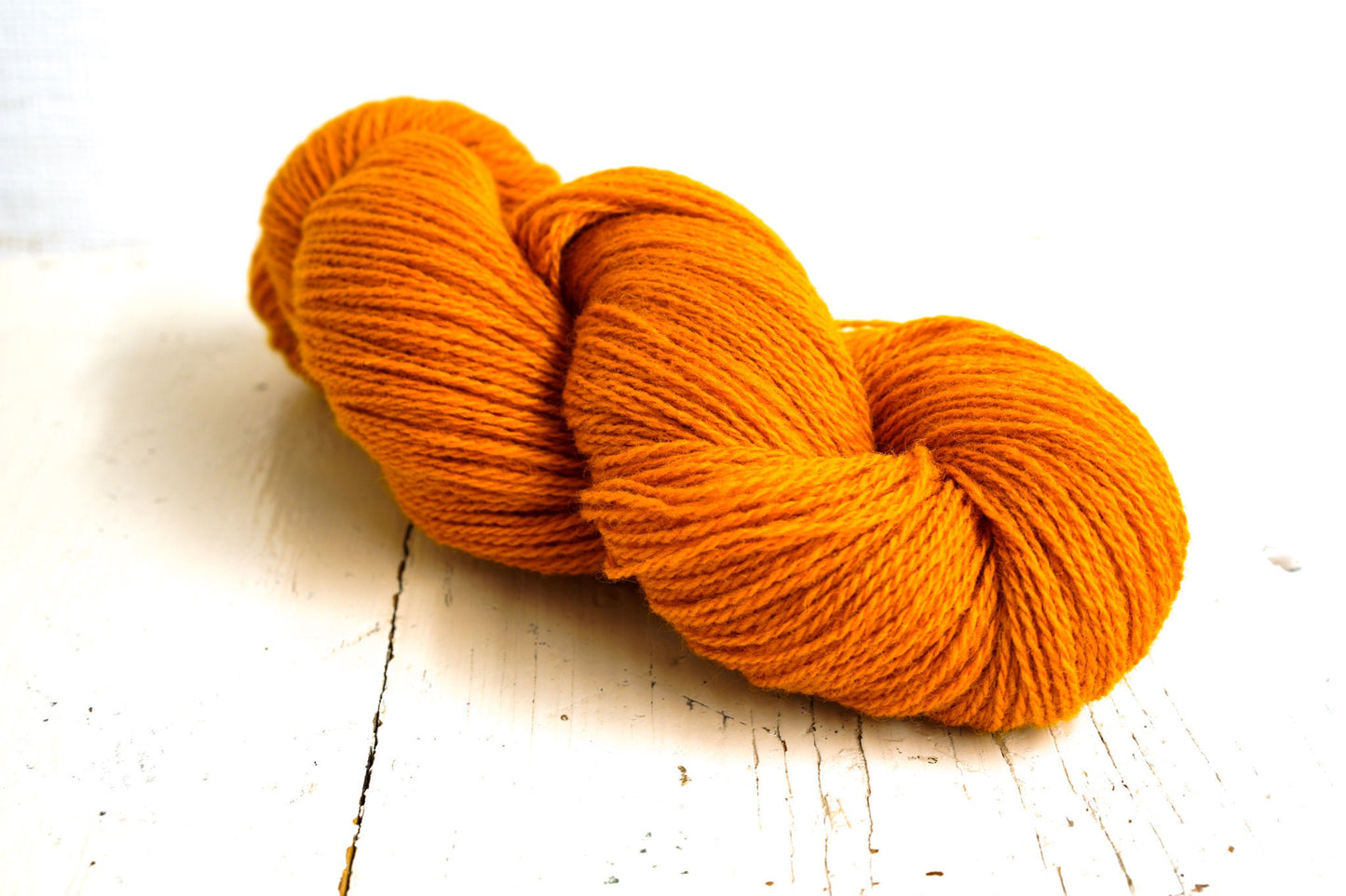 Saffron, pumpkin, cinnamon, caramel color wool yarn - 400g./14.1oz. - New Zealand fingering wool - for handknitting, weaving, making plaids | saffron-pumpkin-cinnamon-caramel-color-wool-yarn-400g-14-1oz-new-zealand-fingering-wool-for-handknitting-weaving-making-plaids