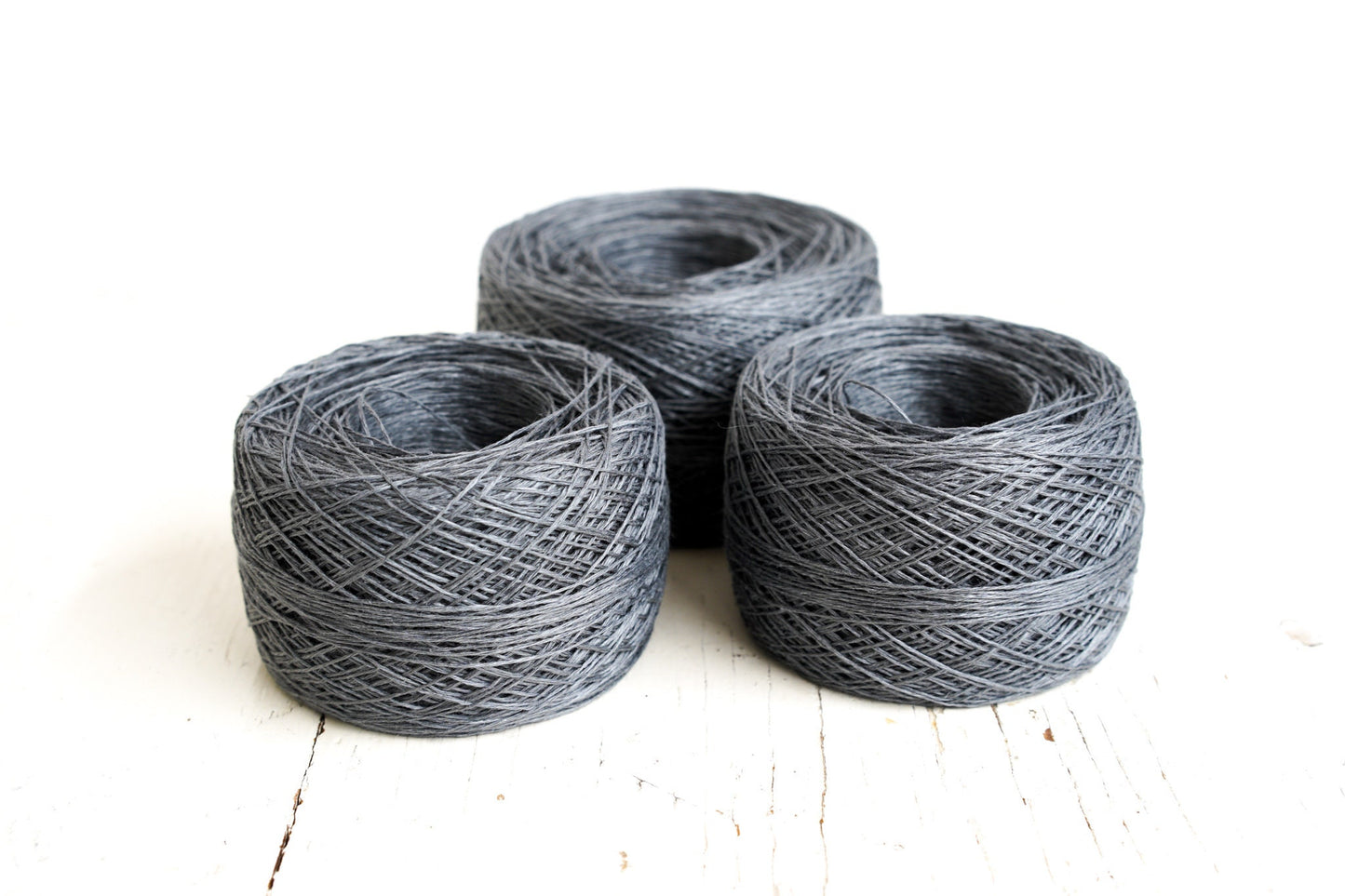 Grey linen thread, 50g./1,75oz. Baltic flax yarn for hook crochet summer clothes, machine knitting, crochet for fine needlework doilies | grey-linen-thread-50g-1-75oz-baltic-flax-yarn-for-hook-crochet-summer-clothes-machine-knitting-crochet-for-fine-needlework-doilies