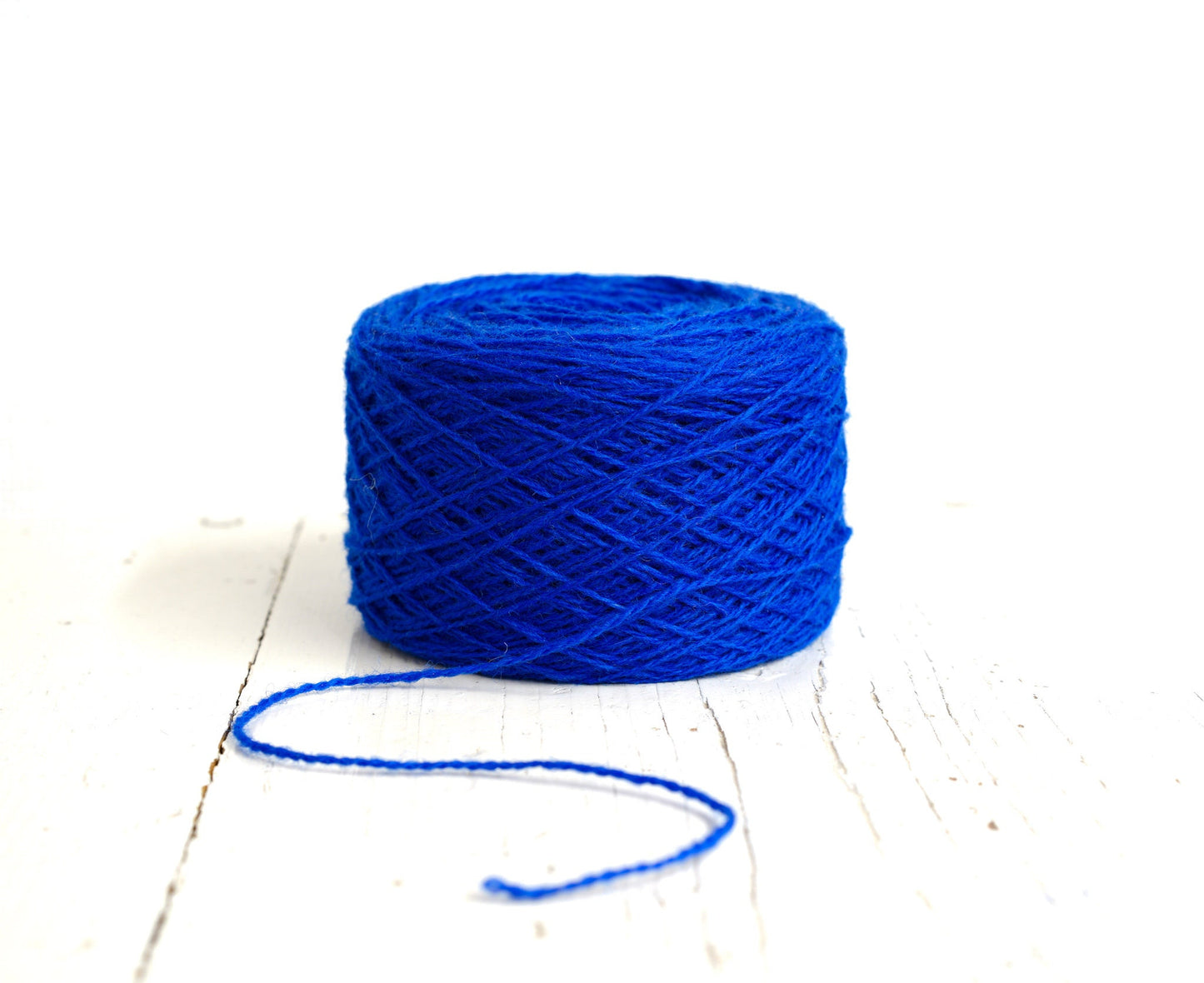 Royal blue wool cone 0,9kg/31.7oz - 100% wool yarn for weaving plaids, socks knitting, machine knitting, gift for knitter, winter wool - 460 | royal-blue-wool-cone-0-9kg-31-7oz-100-wool-yarn-for-weaving-plaids-socks-knitting-machine-knitting-gift-for-knitter-winter-wool-460