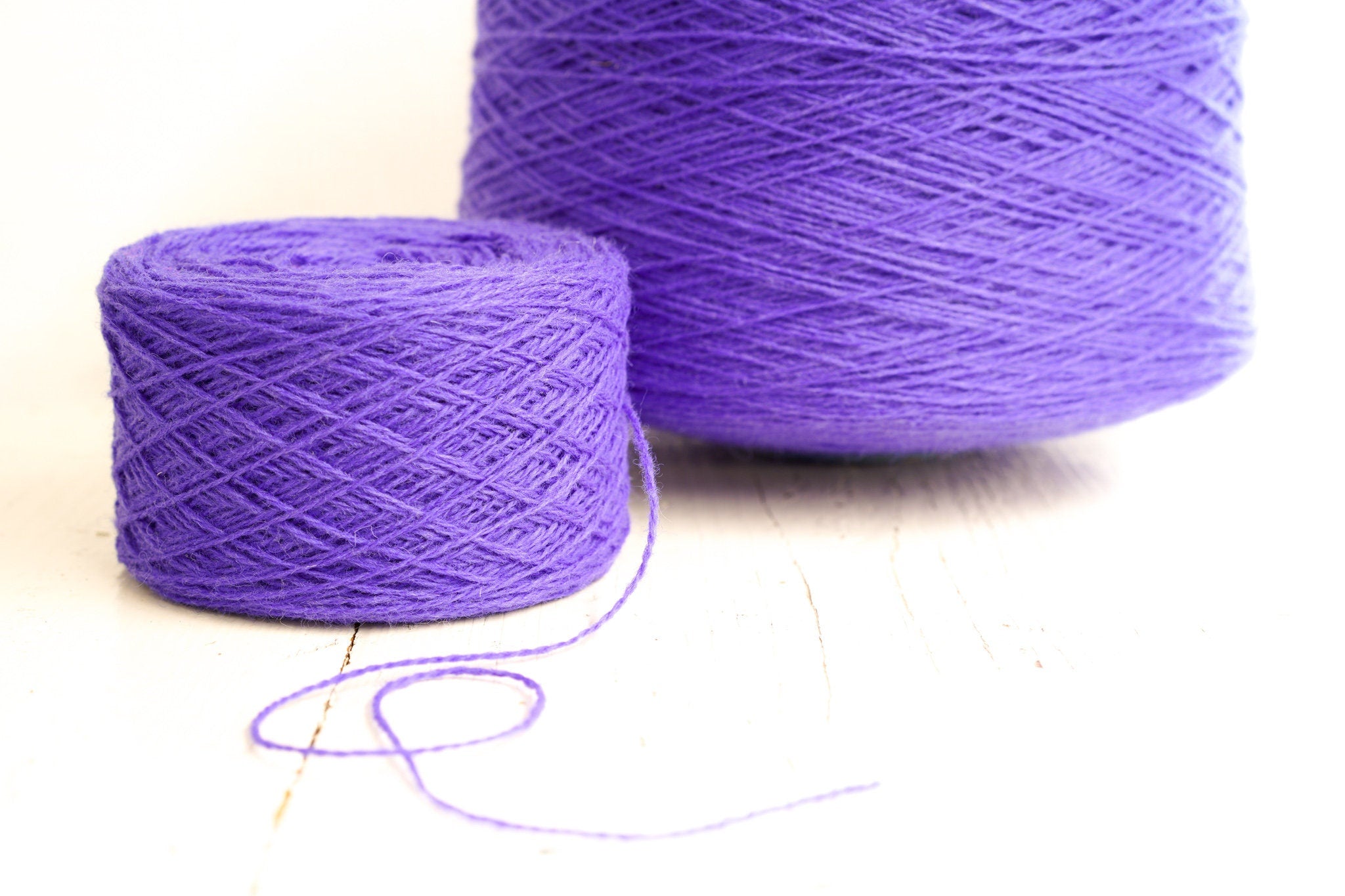 Royal purple wool cone 0,9kg/31.7oz - 100% wool yarn for weaving plaids, socks knitting, machine knitting, gift for knitter, winter wool 106 | royal-purple-wool-cone-0-9kg-31-7oz-100-wool-yarn-for-weaving-plaids-socks-knitting-machine-knitting-gift-for-knitter-winter-wool-106