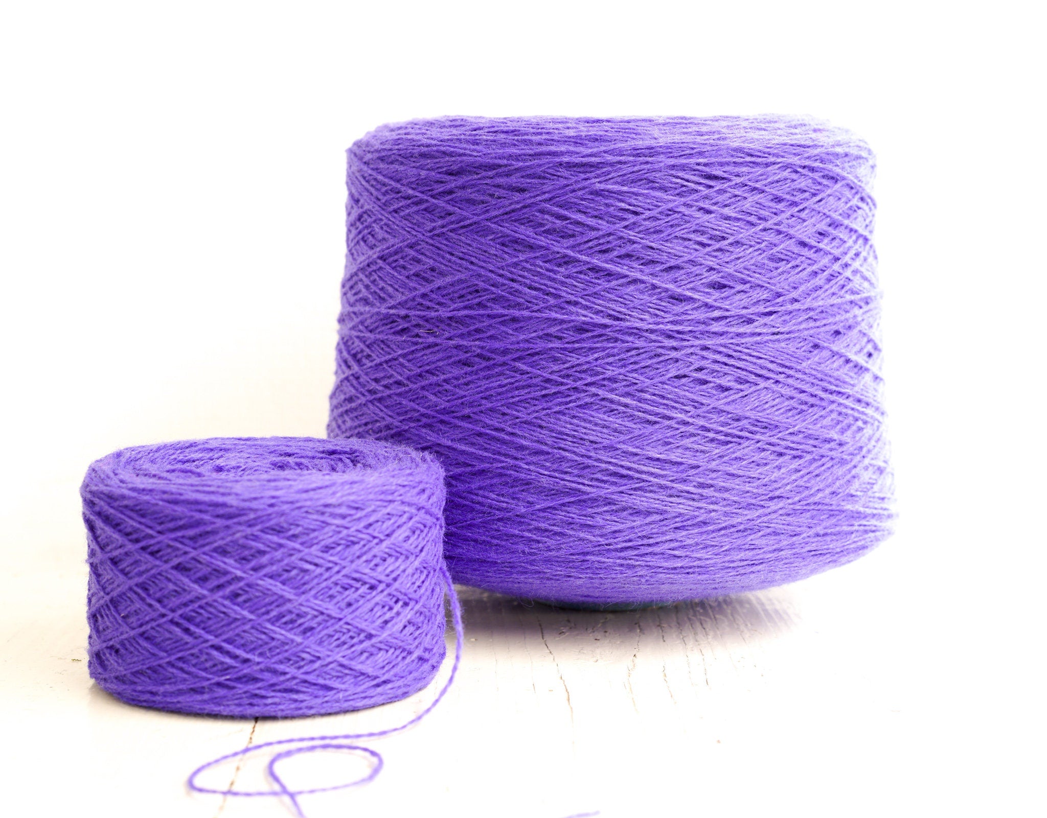 Royal purple wool cone 0,9kg/31.7oz - 100% wool yarn for weaving plaids, socks knitting, machine knitting, gift for knitter, winter wool 106 | royal-purple-wool-cone-0-9kg-31-7oz-100-wool-yarn-for-weaving-plaids-socks-knitting-machine-knitting-gift-for-knitter-winter-wool-106