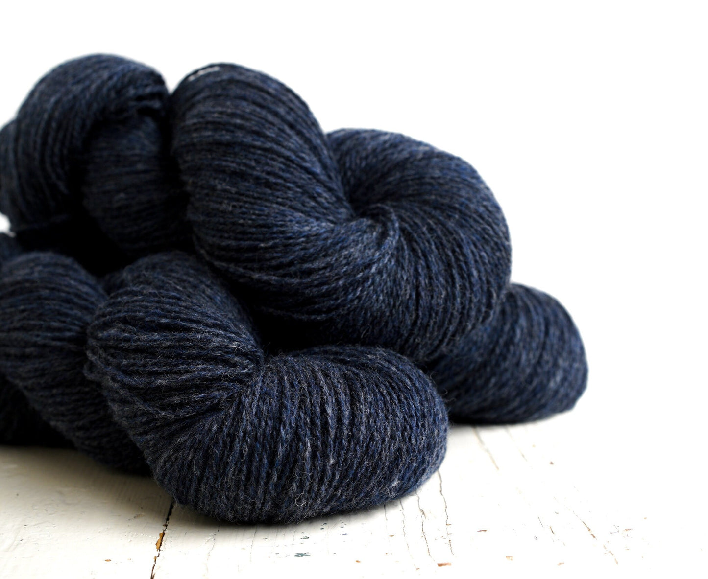 Denim blue wool yarn - 100g./3,50 oz. - New Zealand wool for hand or machine knitting, weaving plaids, cardigans, knitter gift - 270 Color | denim-blue-wool-yarn-100g-3-50-oz-new-zealand-wool-for-hand-or-machine-knitting-weaving-plaids-cardigans-knitter-gift-270-color