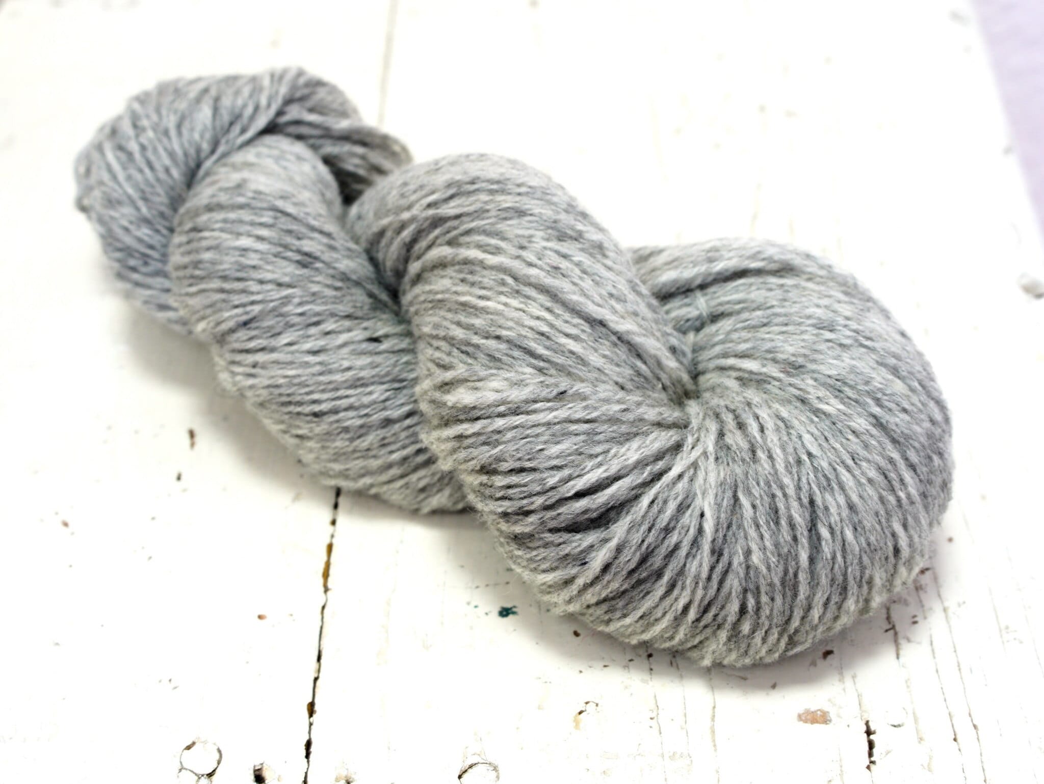 Light grey melange merino and suffolk wool yarn blend 100g/3,5oz sport yarn for hand knitting, fine wool for outerwear, weaving, crochet | light-grey-melange-merino-and-suffolk-wool-yarn-blend-100g-3-5oz-sport-yarn-for-hand-knitting-fine-wool-for-outerwear-weaving-crochet