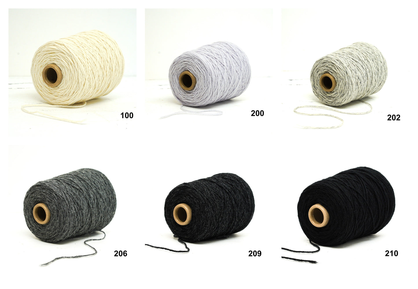 New Zealand wool Multi coloured carpet yarn in 52 colors