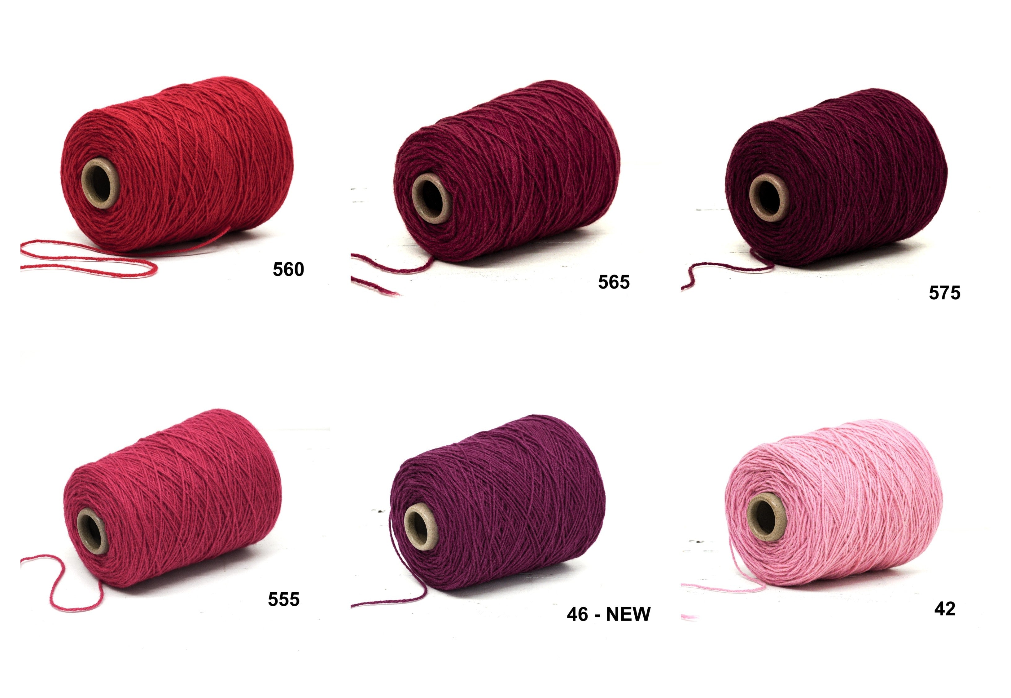New Zealand wool Multi coloured carpet yarn in 61 colors