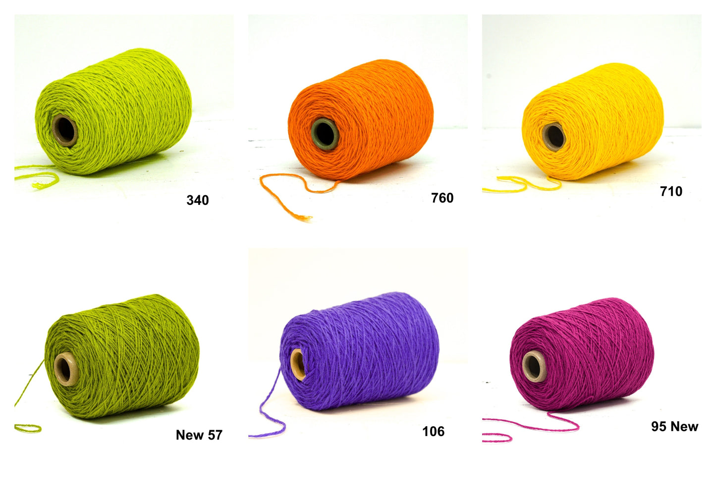 New Zealand wool Multi coloured carpet yarn in 52 colors