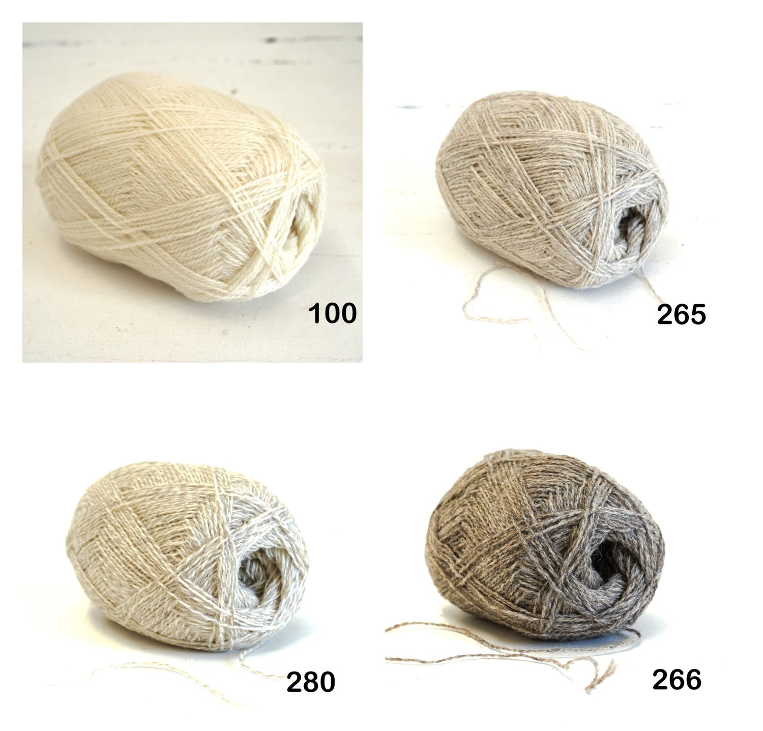100% Wool Yarn ball : 100g/ 3,5 oz - Fingering - for Knitting, Crochet, Weaving - 60 colors