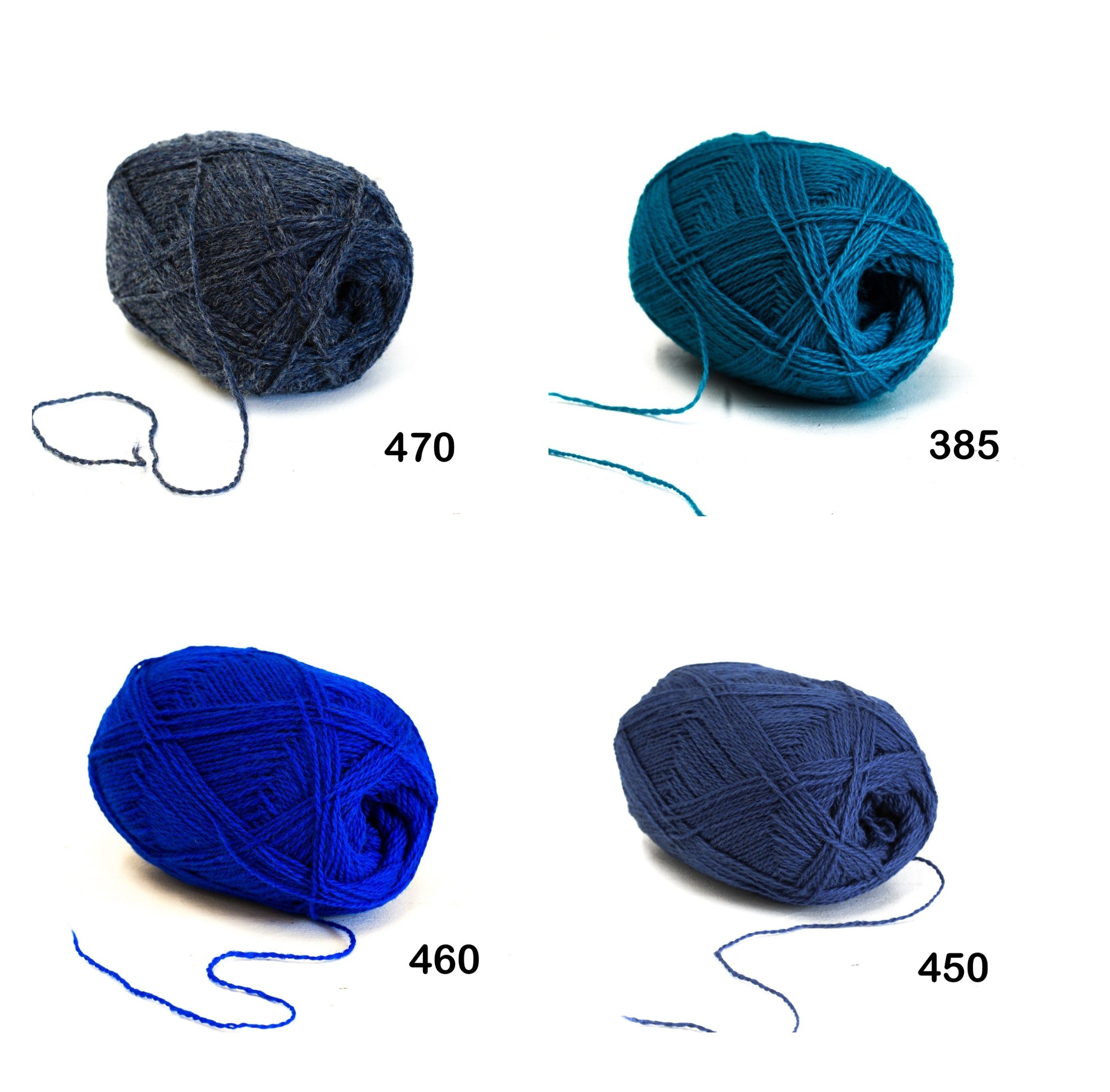 100% Wool Yarn ball : 100g/ 3,5 oz - Fingering - for Knitting, Crochet, Weaving - 60 colors