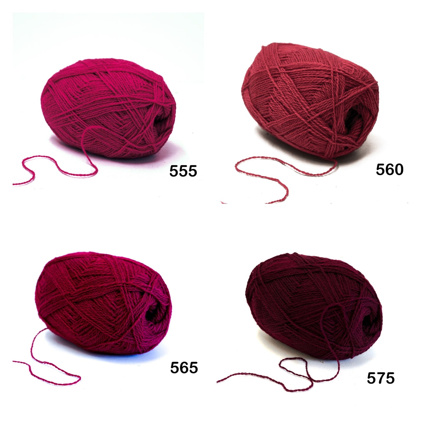 100% Wool Yarn ball : 100g/ 3,5 oz - Fingering - for Knitting, Crochet, Weaving - 60 colors