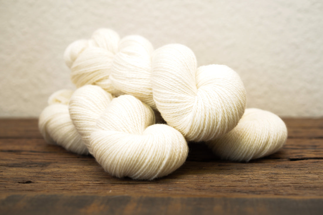 Soft merino wool yarn in skeins - 100g./3,5oz