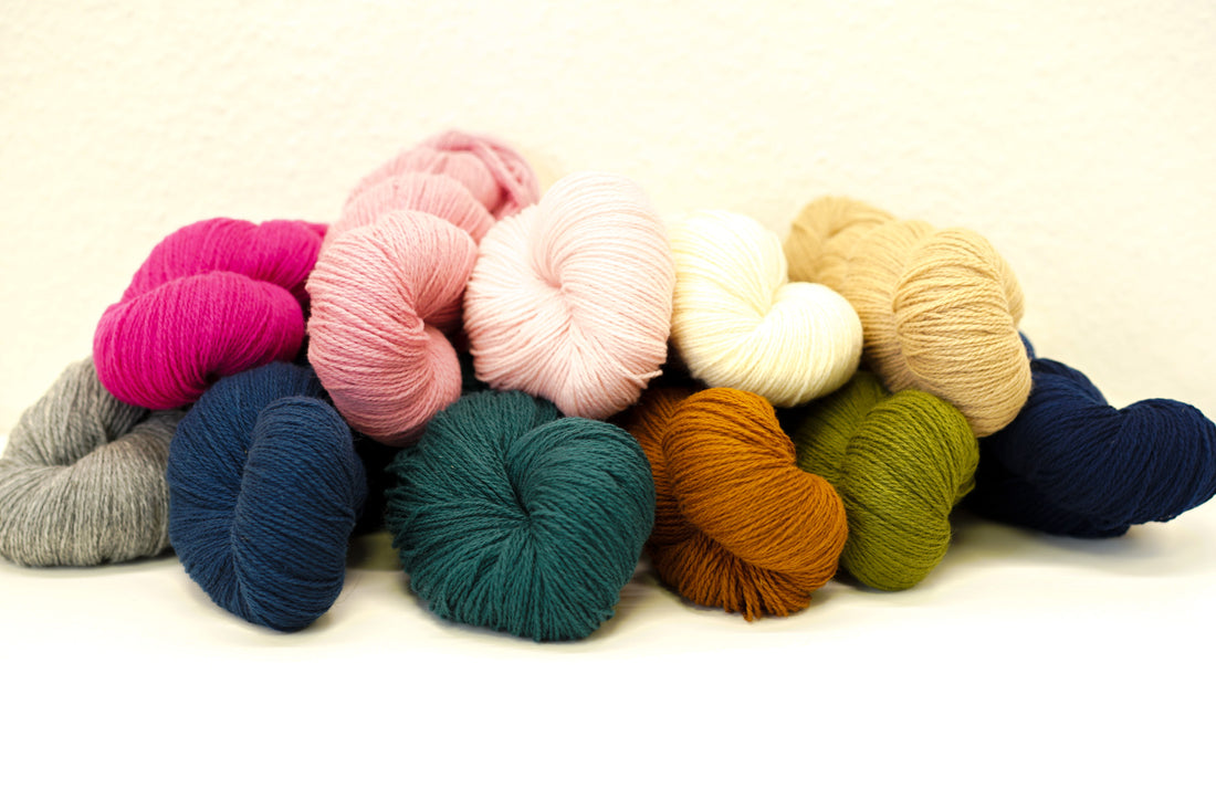 Soft merino wool yarn in skeins - 100g./3,5oz