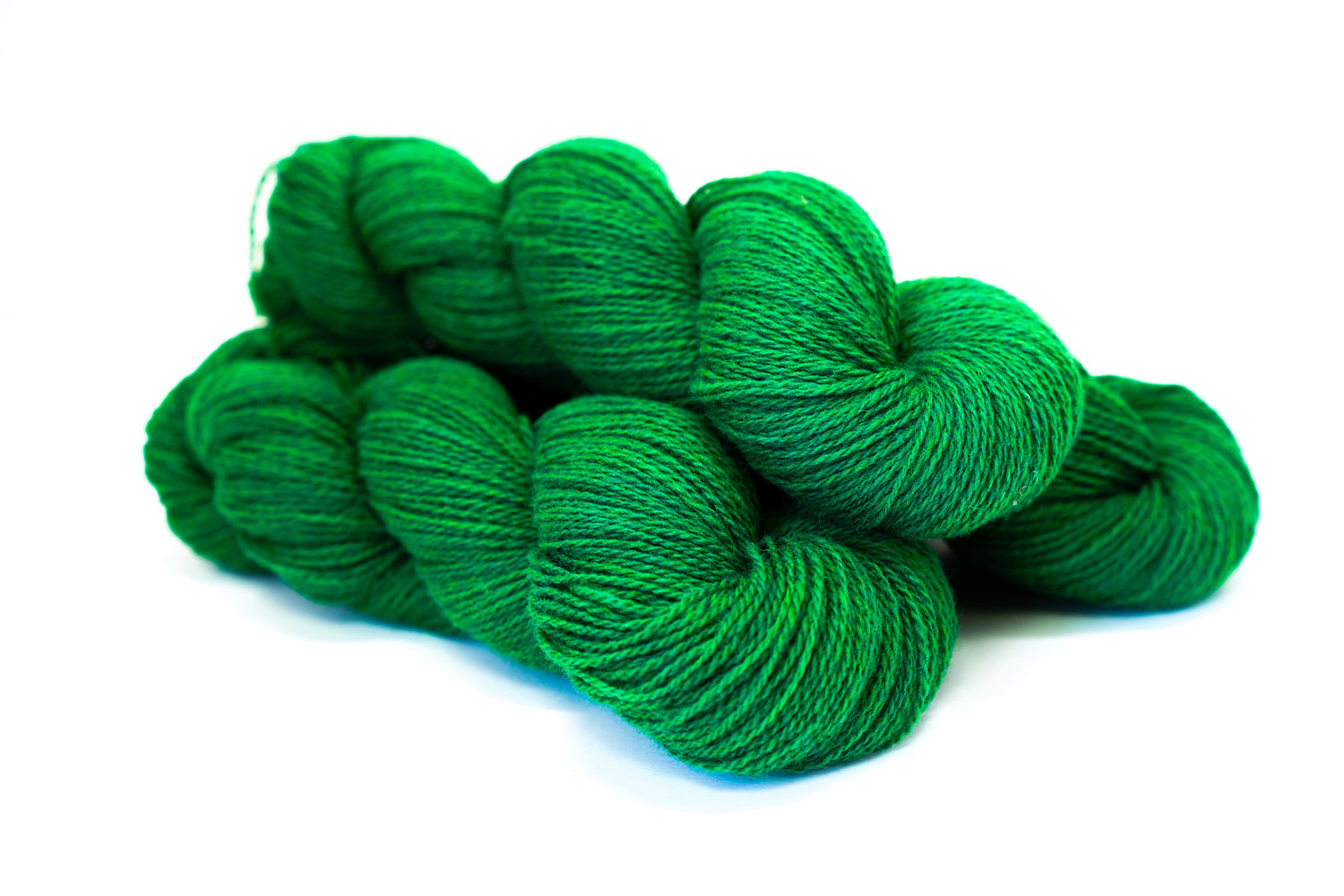 Grass green New Zealand wool yarn - 347