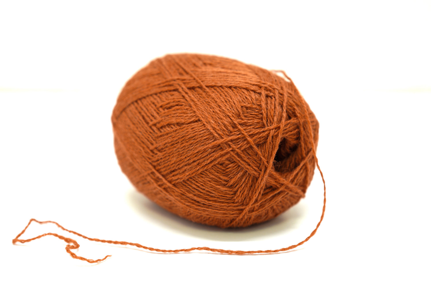 Brick Color wool yarn 100g./3,5oz - 274