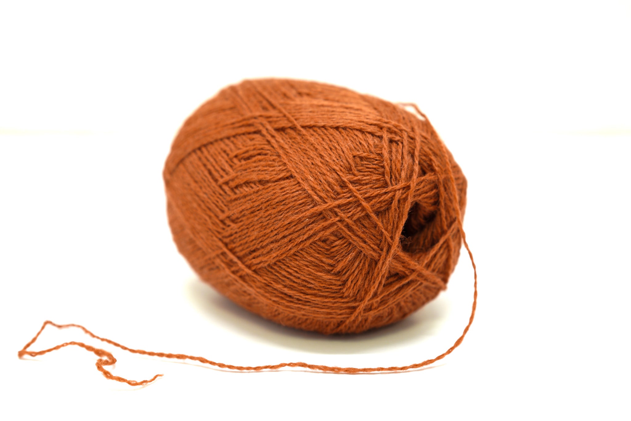 Brick Color wool yarn 100g./3,5oz - 274