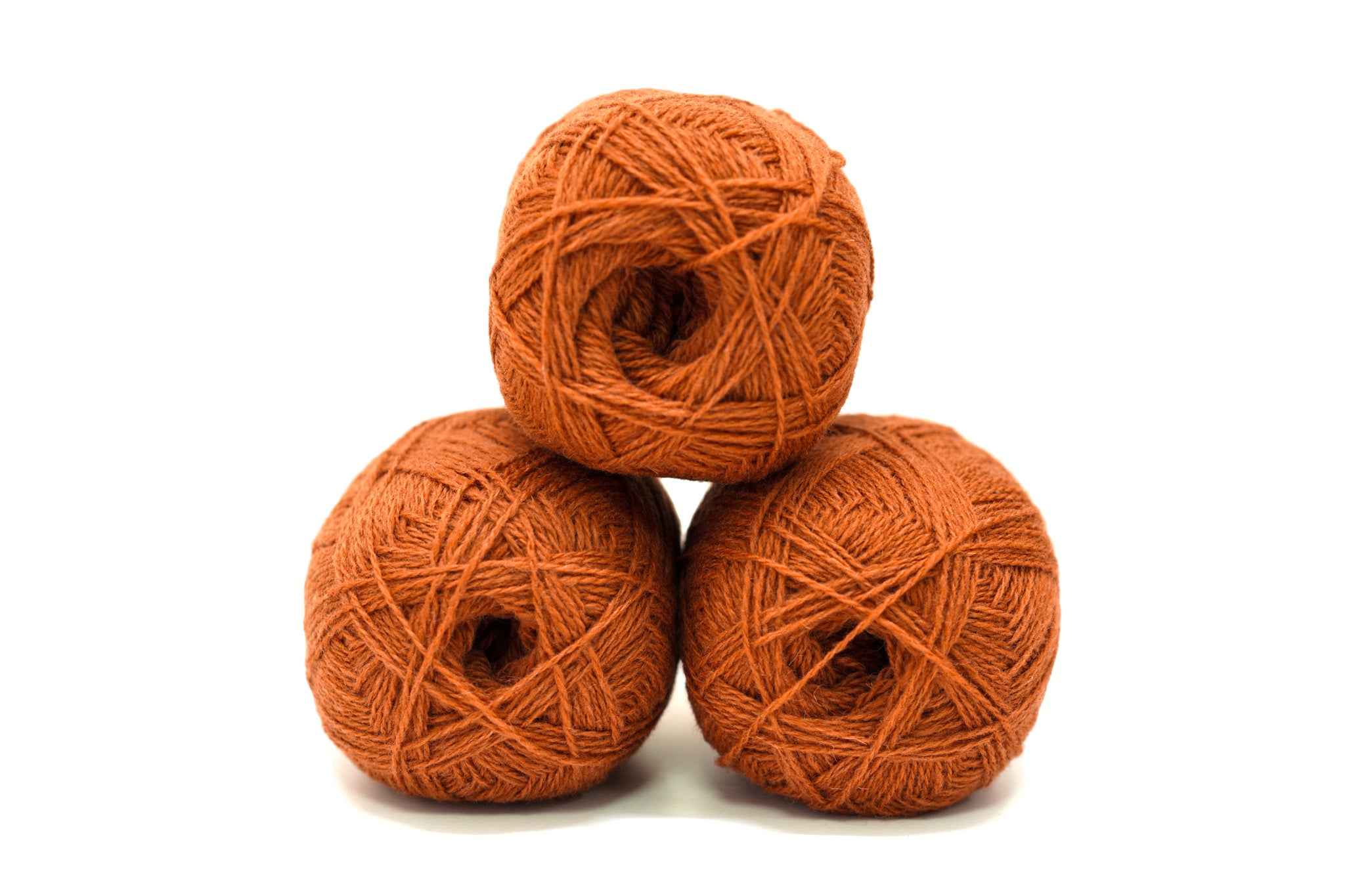 Brick Color wool yarn 100g./3,5oz - 274