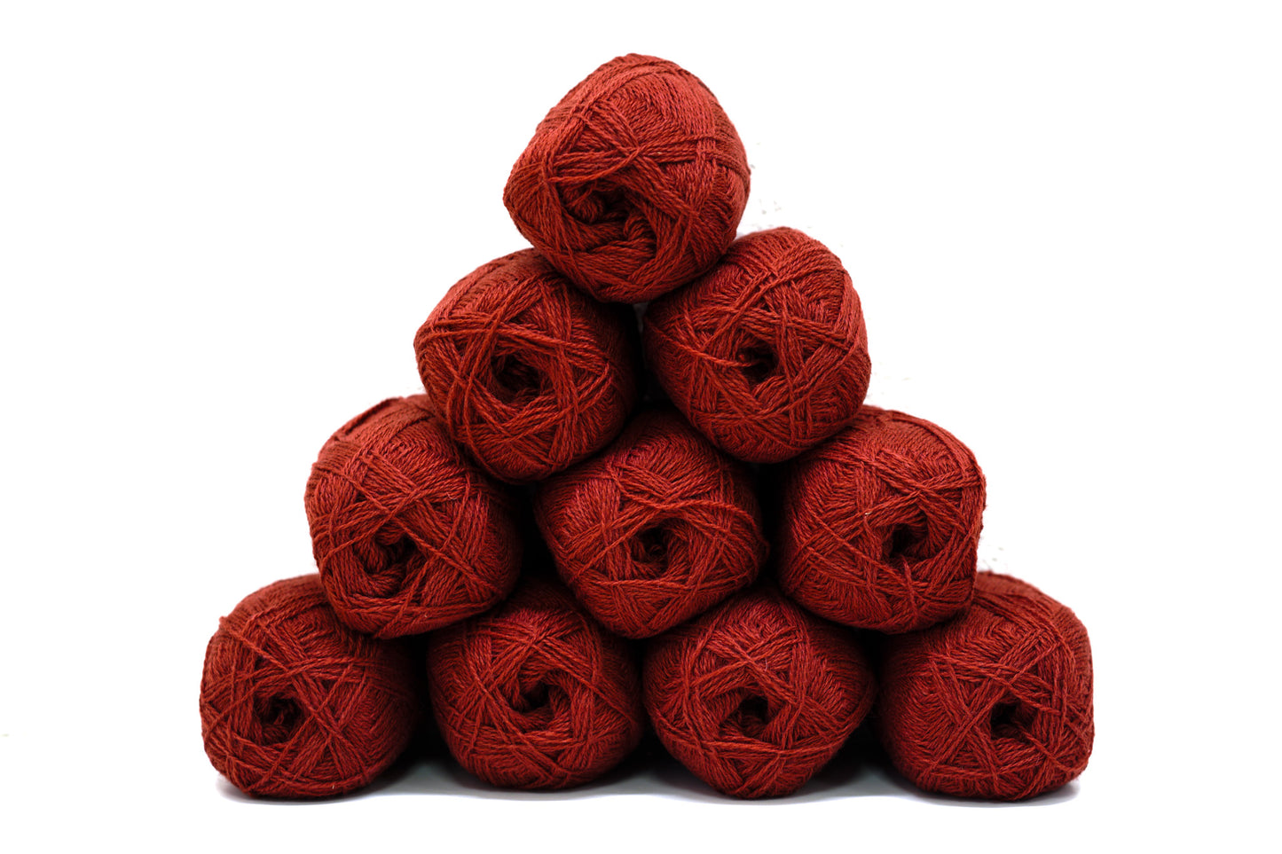 Burnt brick Color wool yarn - 276