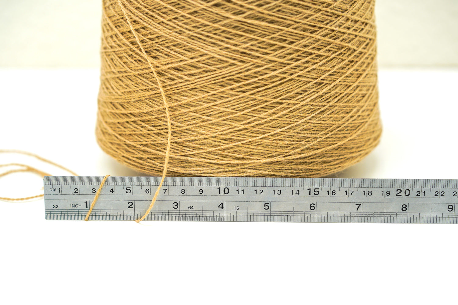 Late brown soft merino wool in cone - 900g/31,7oz.