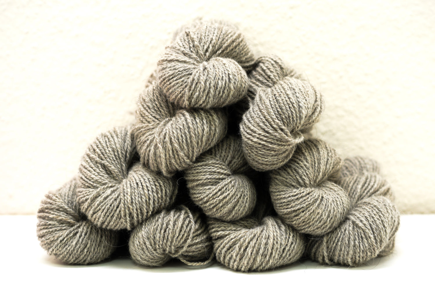 Grey Caucasian Shepherd Dog Wool 80%  and Tyrolean wool blend