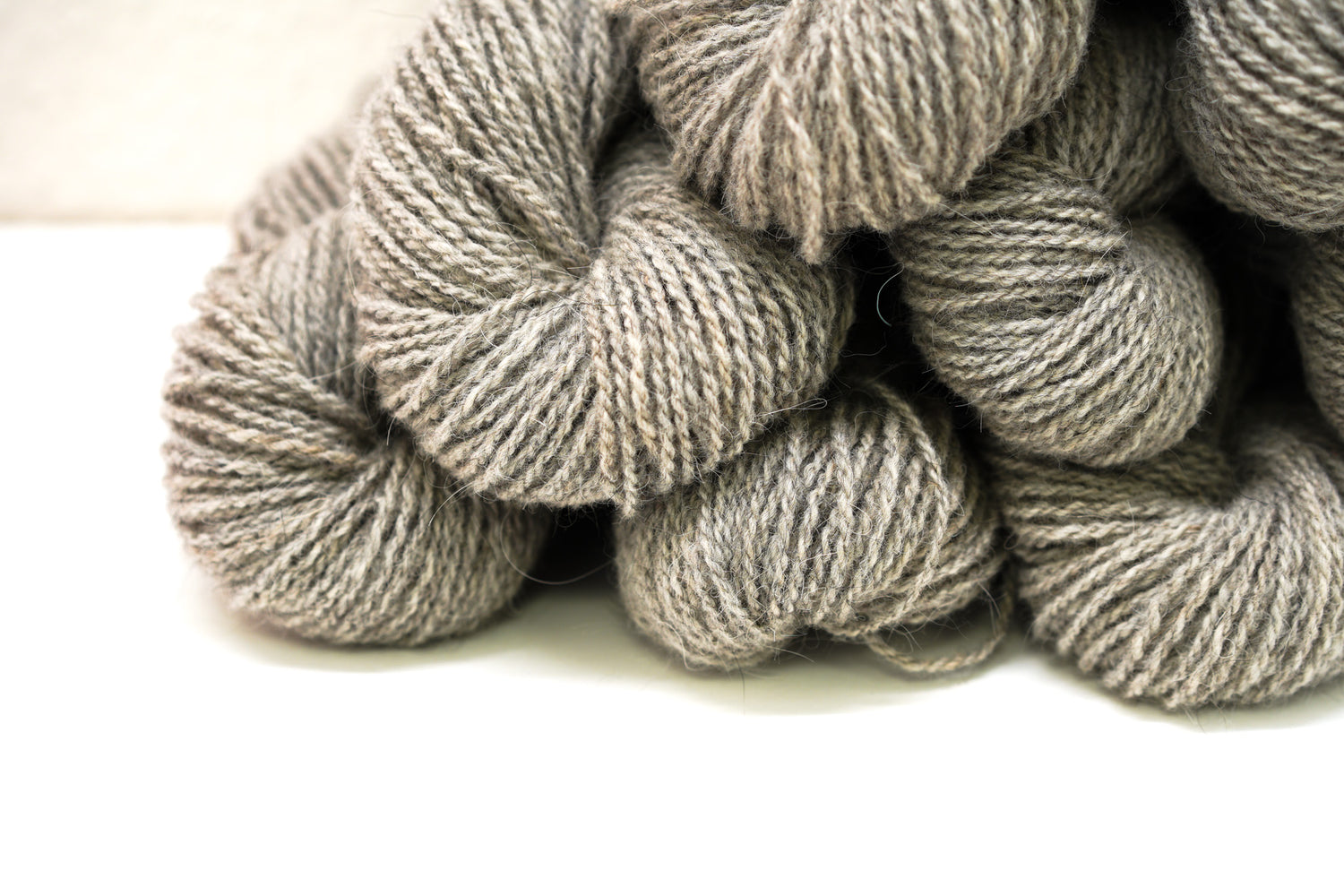 Grey Caucasian Shepherd Dog Wool 80%  and Tyrolean wool blend