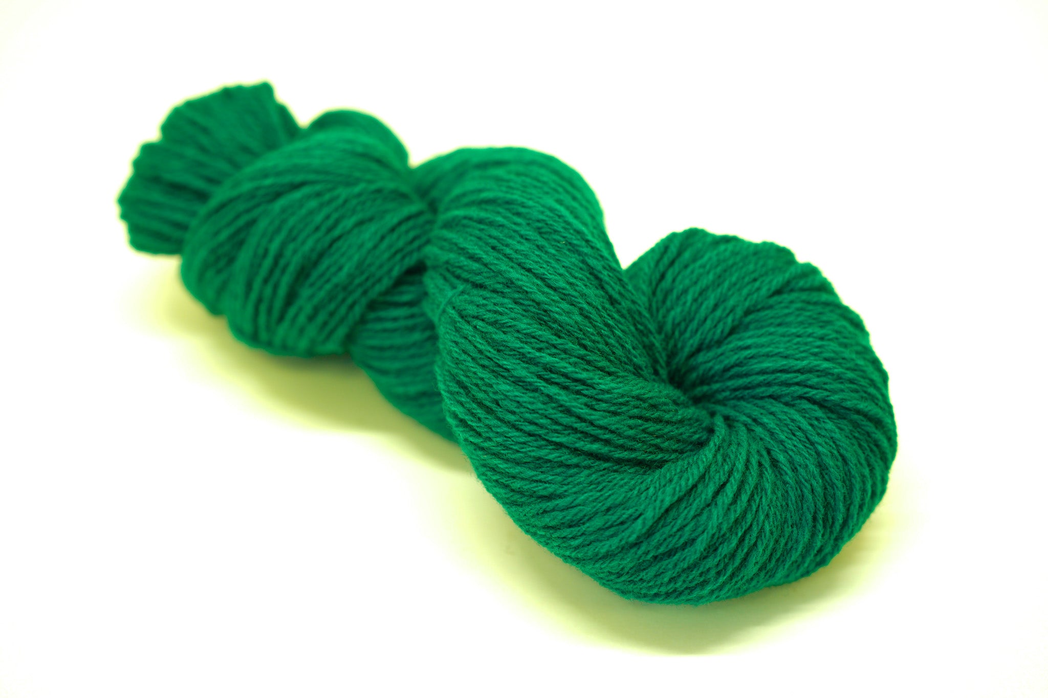 Fun Green melange color Merino and Suffolk wool yarn blend