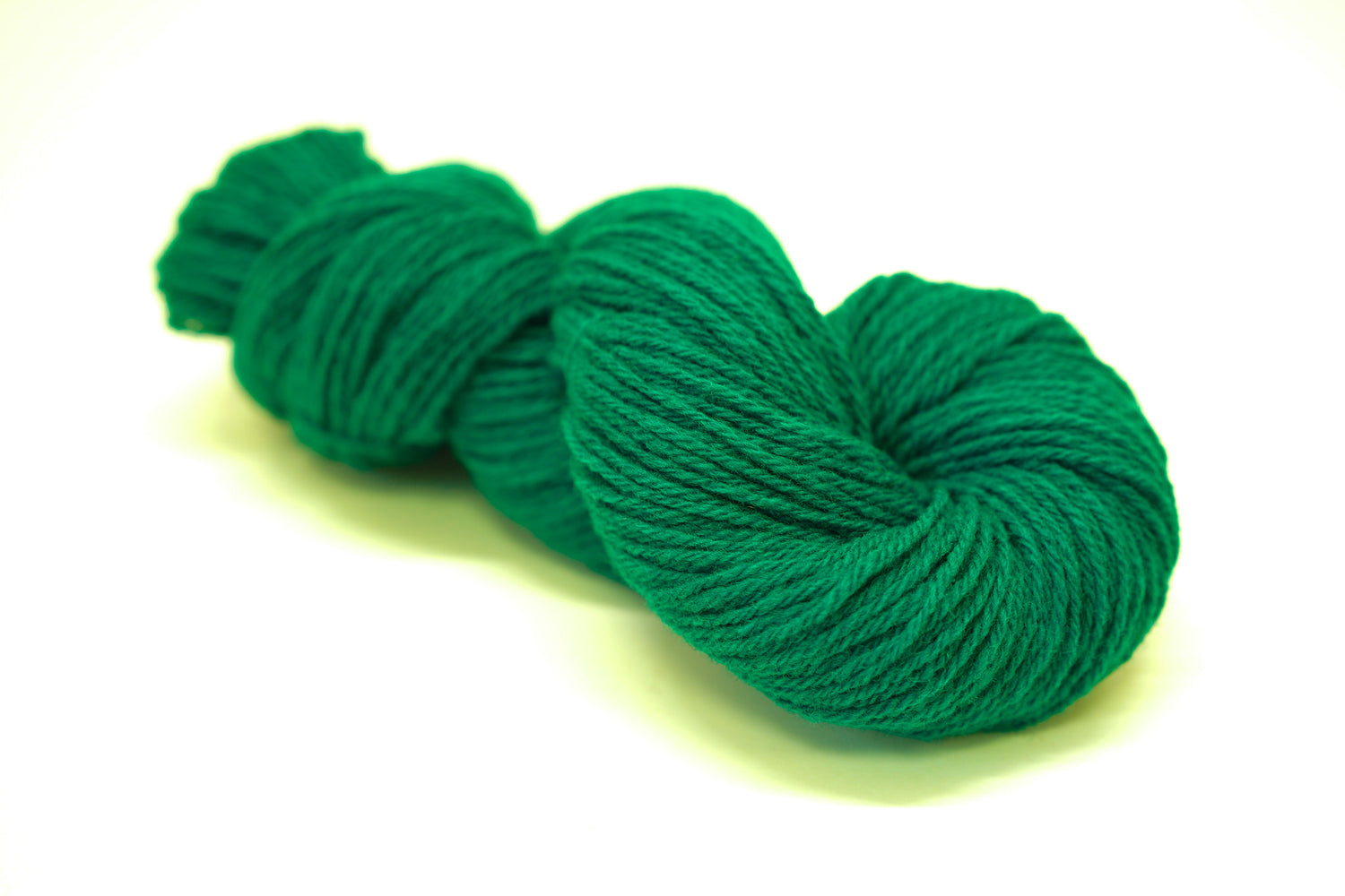 Fun Green melange color Merino and Suffolk wool yarn blend