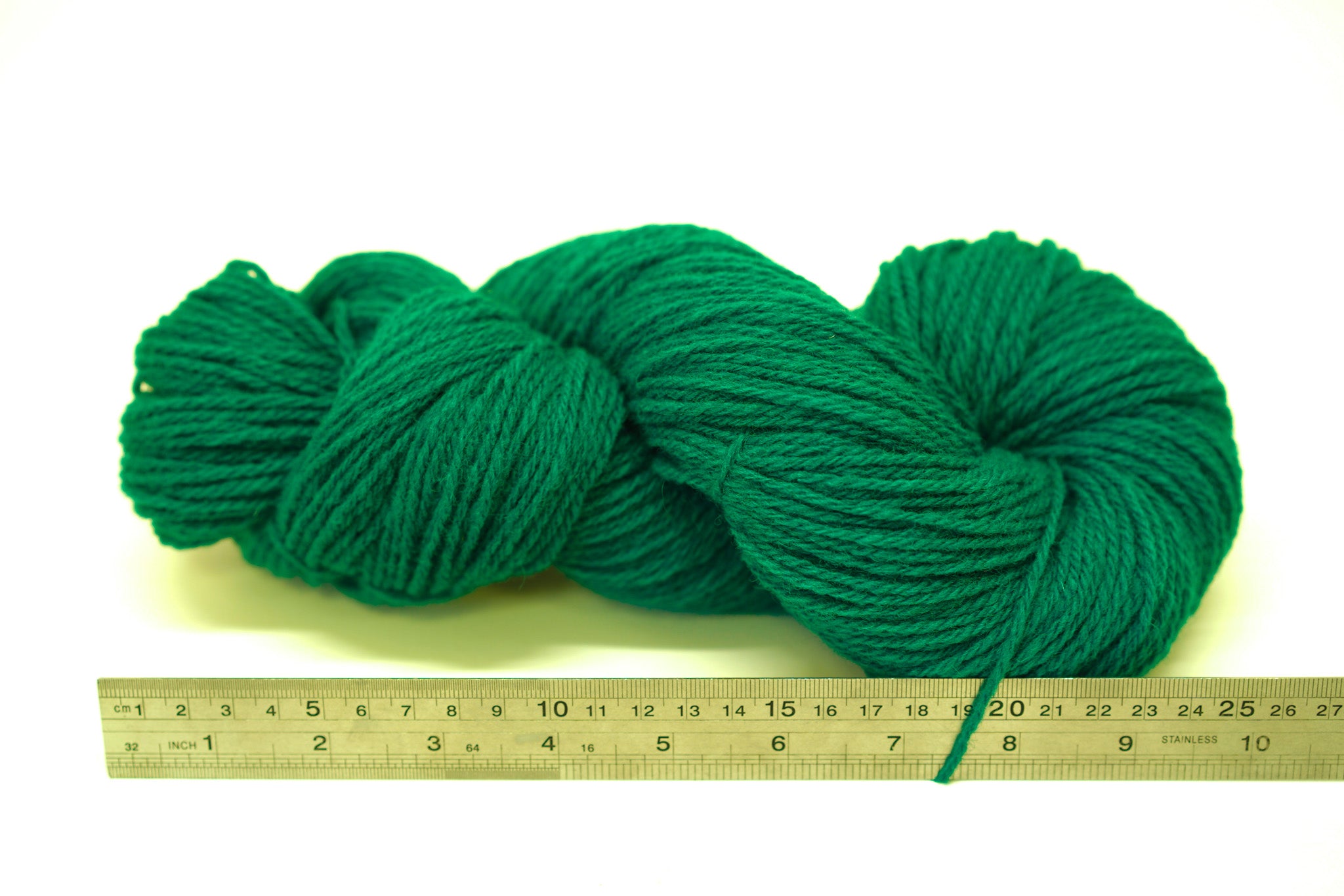 Fun Green melange color Merino and Suffolk wool yarn blend