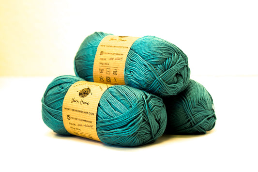 Sea wave blue 100% bamboo yarn 100g/3,5oz.