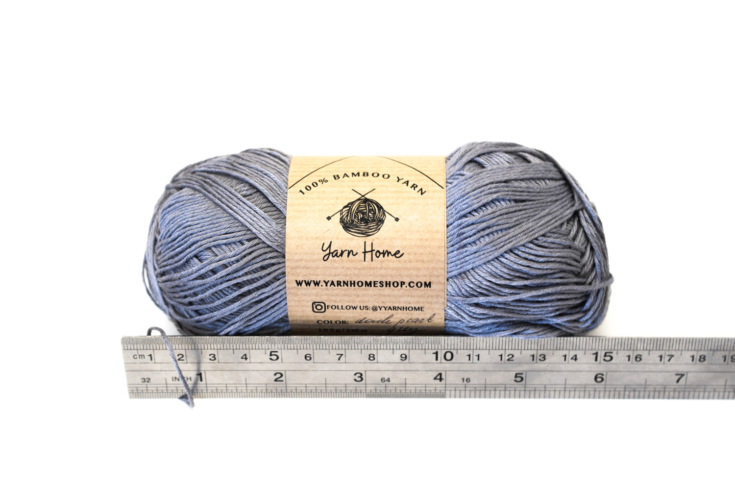 Graphite Grey bamboo yarn