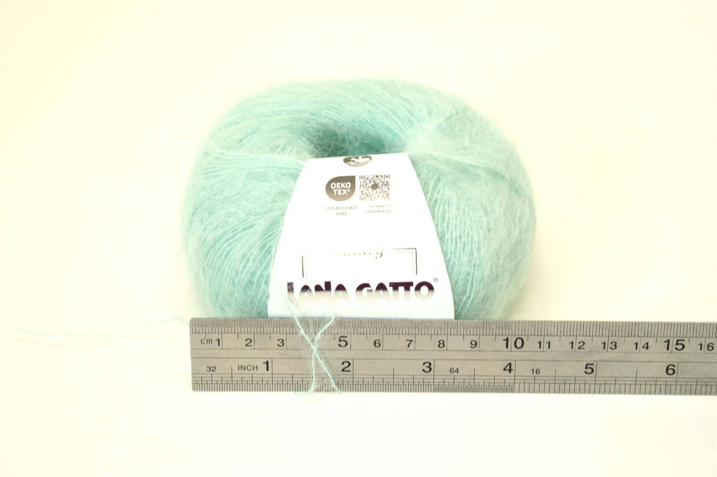 Mint green color 30793 - Lana Gatto lace Mohair Silk yarn