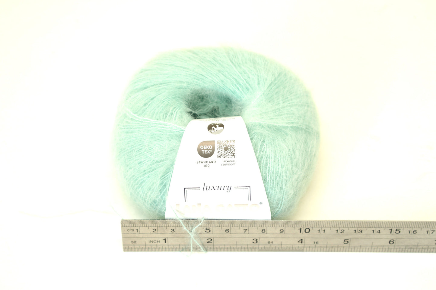Mint green color 30793 - Lana Gatto lace Mohair Silk yarn