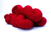 Bright red merino wool