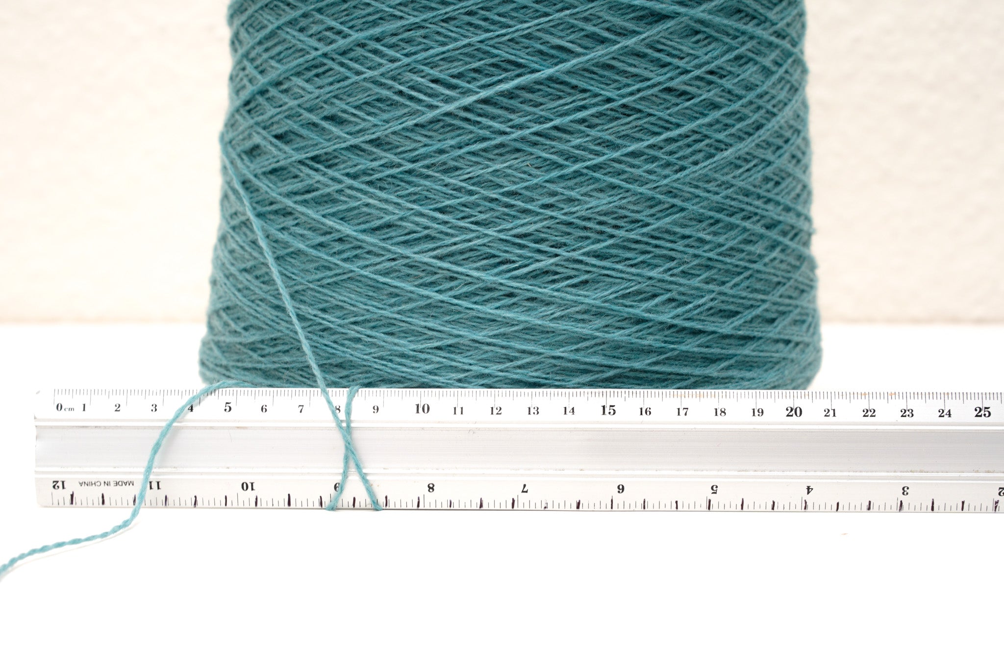 Dusty mint blue color soft merino wool in cone - 900g / 31,7oz.