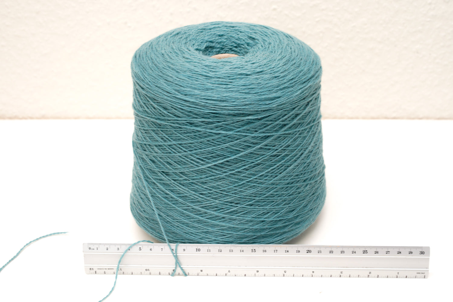 Dusty mint blue color soft merino wool in cone - 900g / 31,7oz.