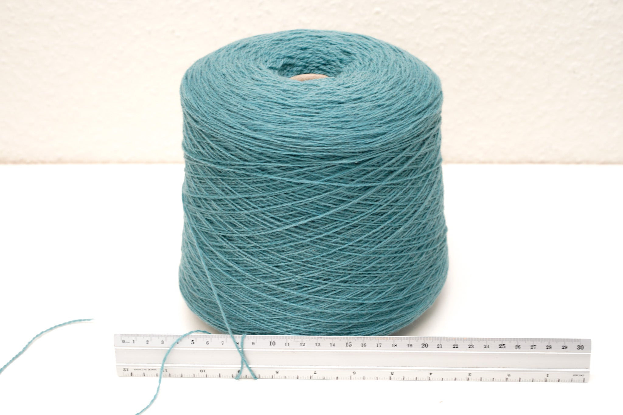 Dusty mint blue color soft merino wool in cone - 900g / 31,7oz.