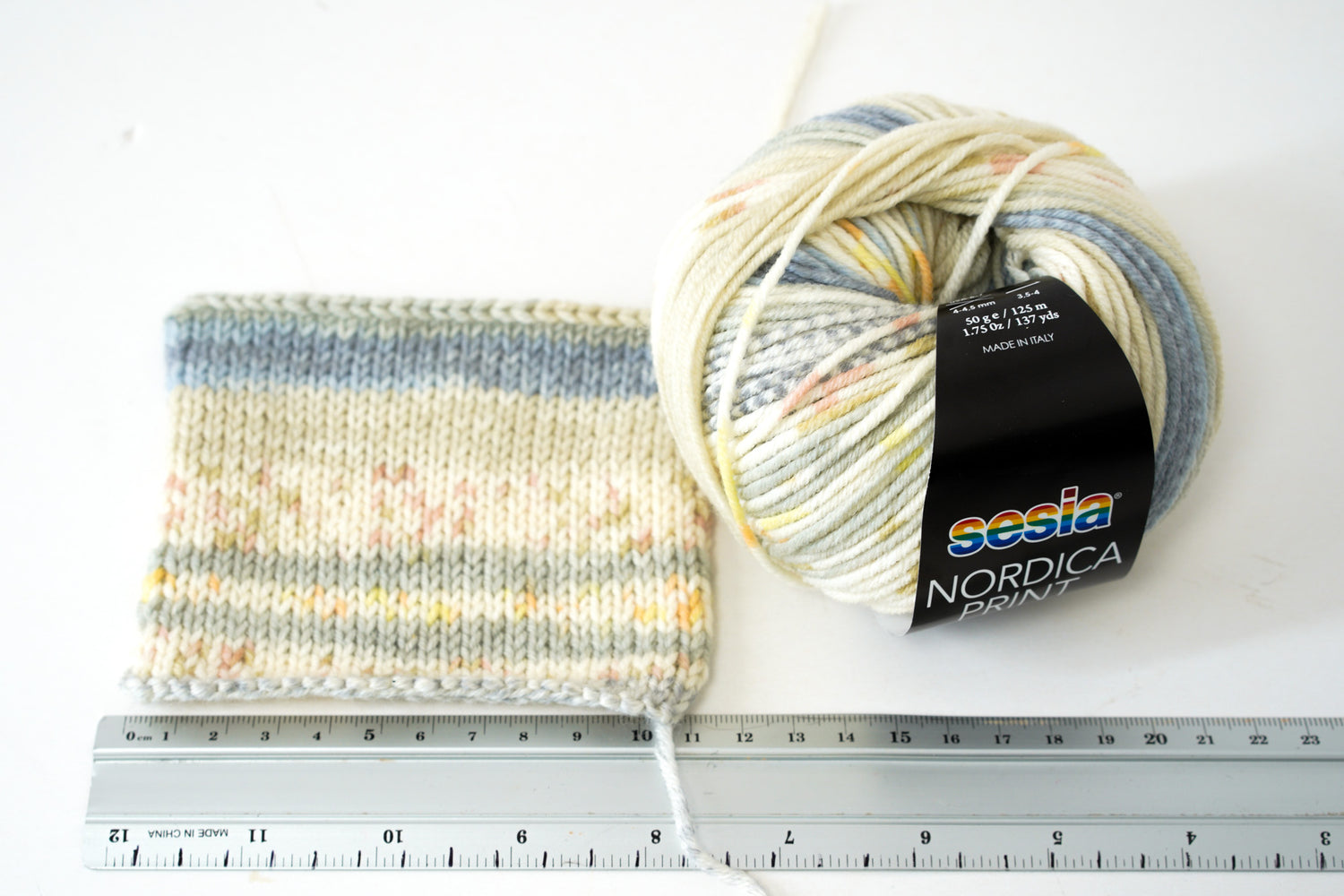Sesia Nordica print merino virgin wool yarn - Pietra 1353