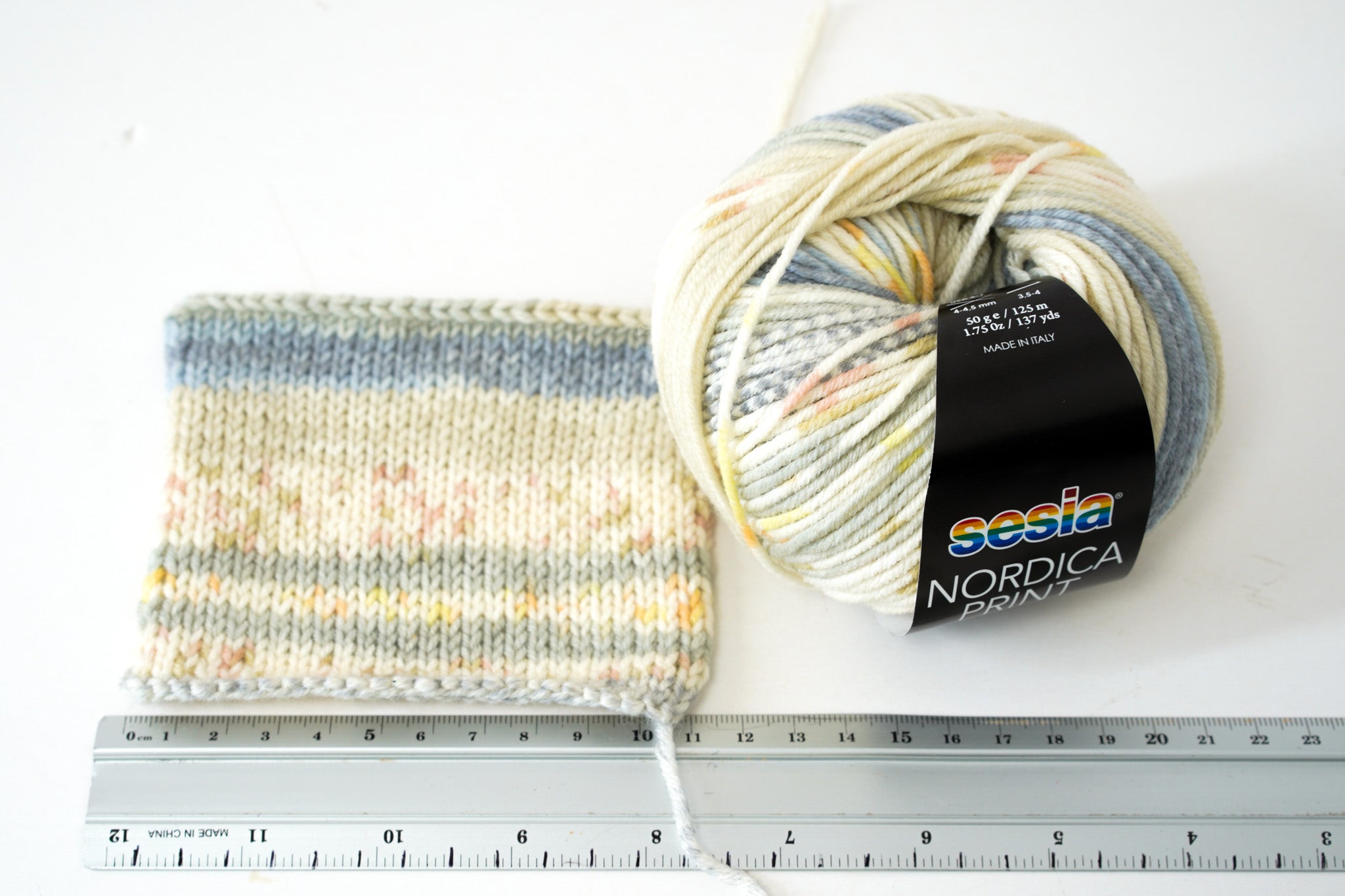 Sesia Nordica print merino virgin wool yarn - Pietra 1353