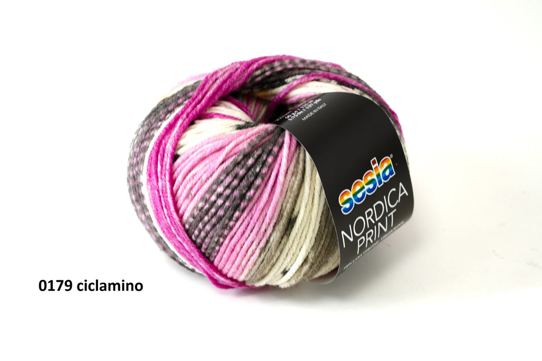 Sesia Nordica print merino virgin wool yarn - 7 colors