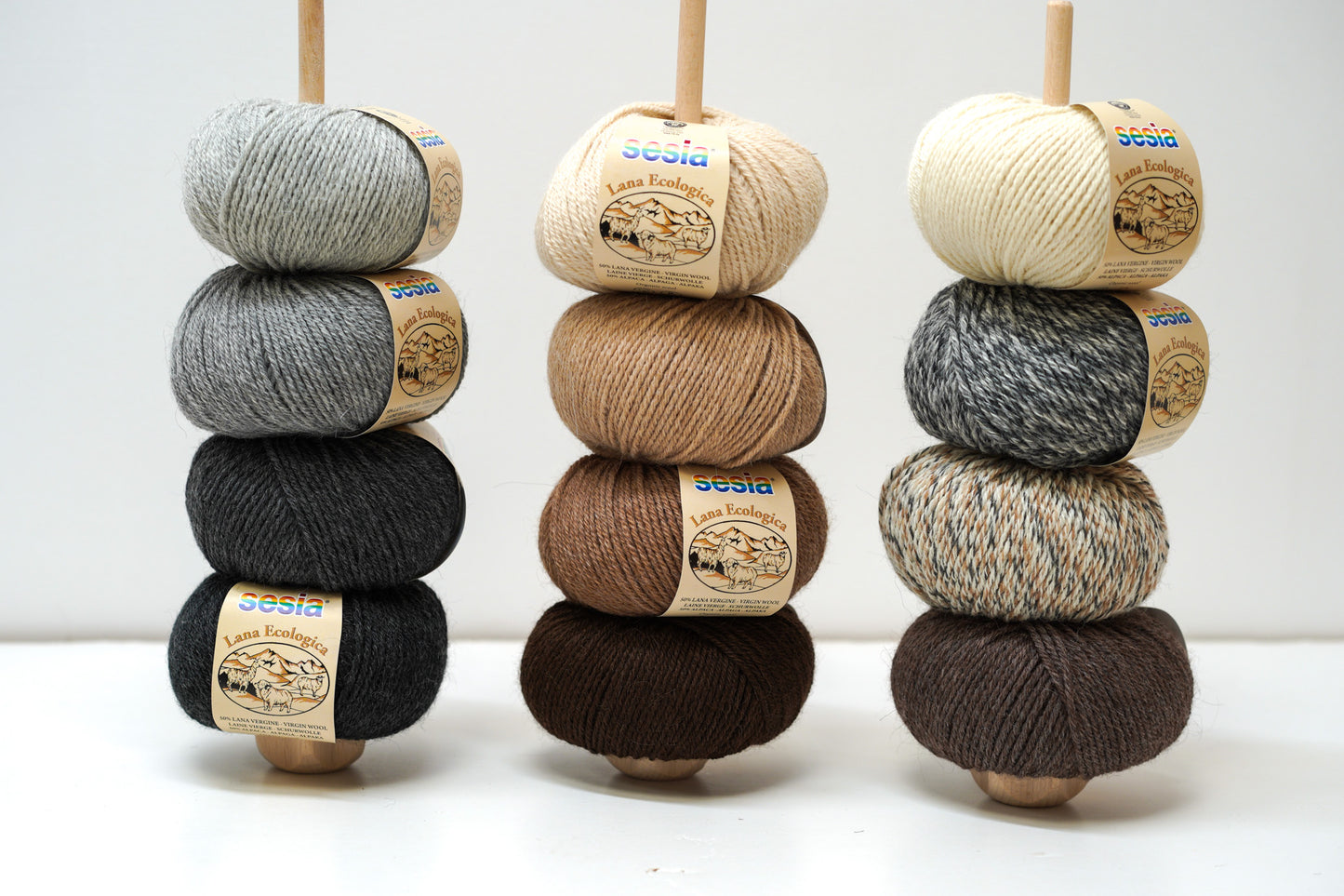 SESIA Lana Ecological Virgin wool 50%/50 alpaca blend, 50g./85m - 12 colors