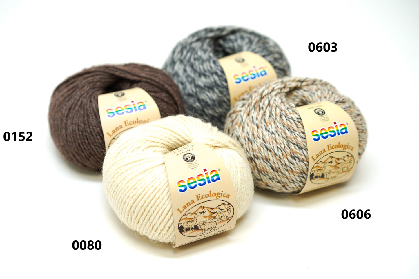 SESIA Lana Ecological Virgin wool 50%/50 alpaca blend, 50g./85m - 12 colors