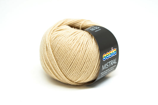 Ivory - 0871 - SESIA Mistral virgin wool  50g./175m