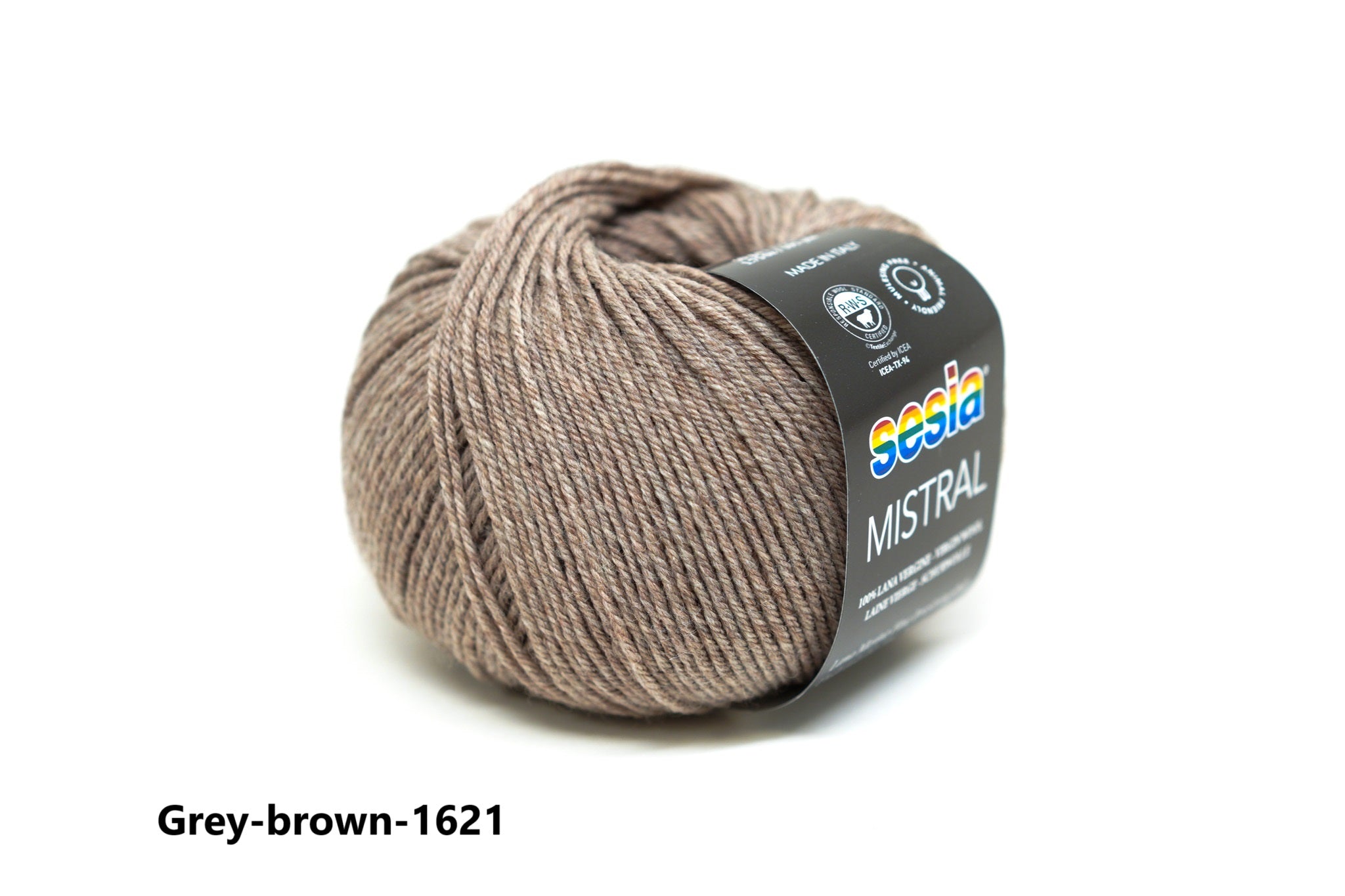 Grey-brown - 1621 - SESIA Mistral virgin wool 50g./175m