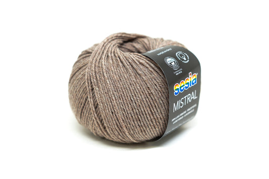 Grey-brown - 1621 - SESIA Mistral virgin wool 50g./175m