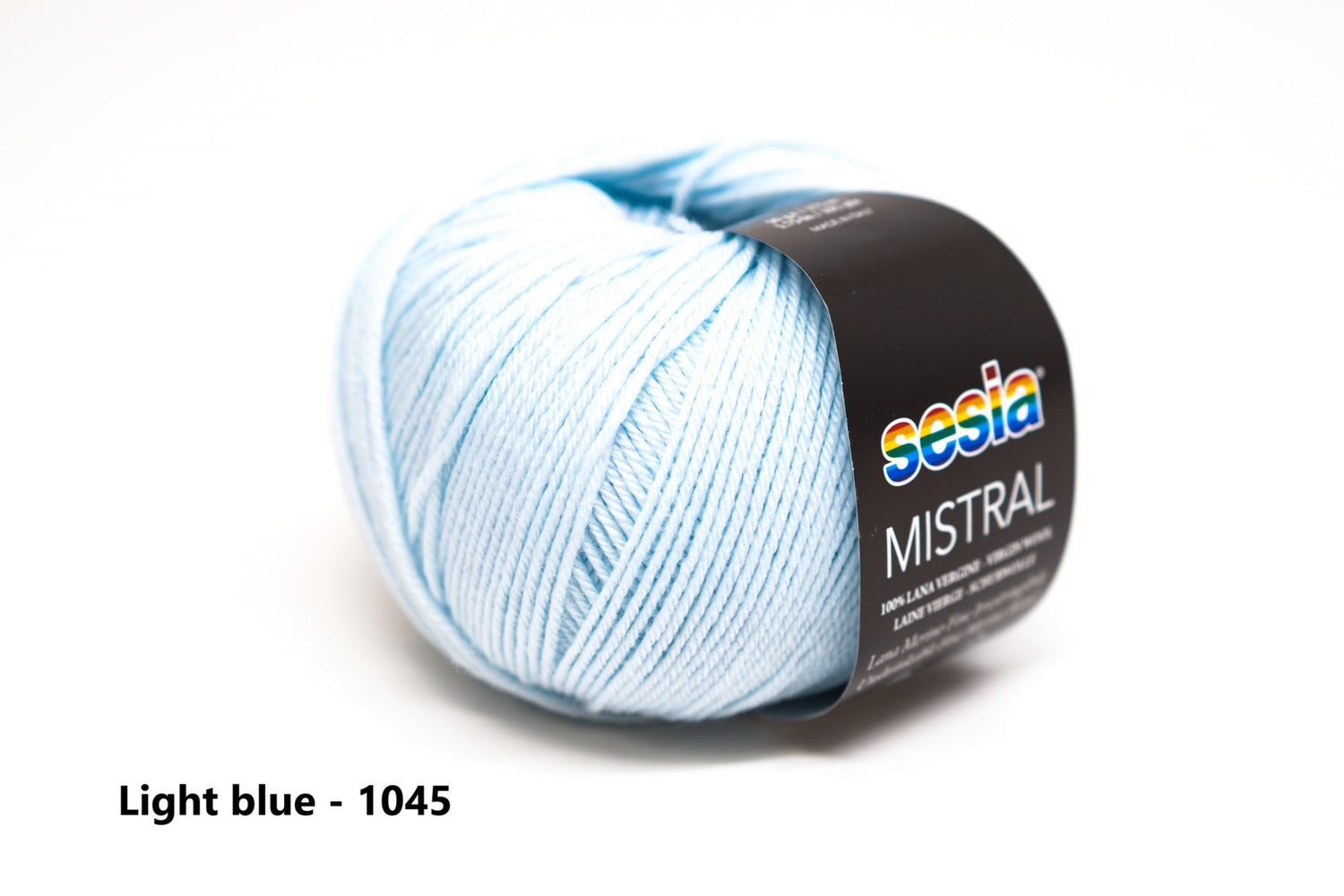 Light blue - 1045 - SESIA Mistral virgin wool 50g./175m