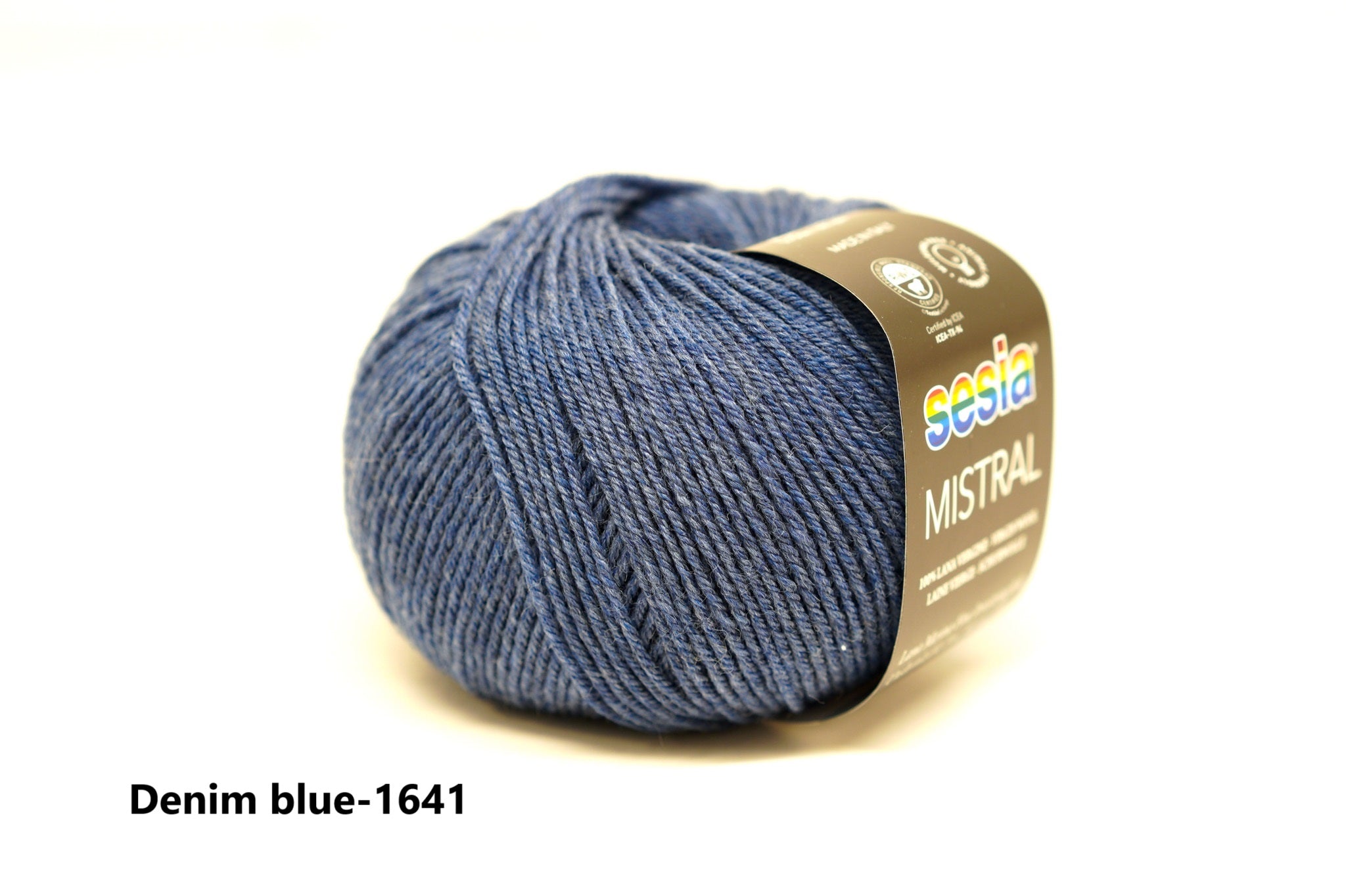 Denim blue - 1641 - SESIA Mistral virgin wool 50g./175m
