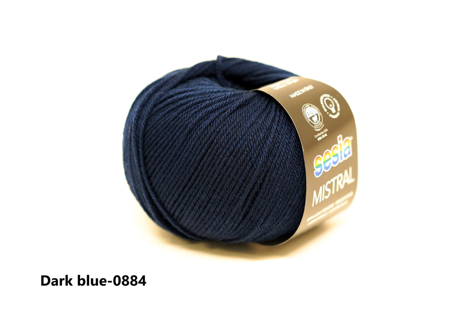 Dark blue - 0884 - SESIA Mistral virgin wool 50g./175m