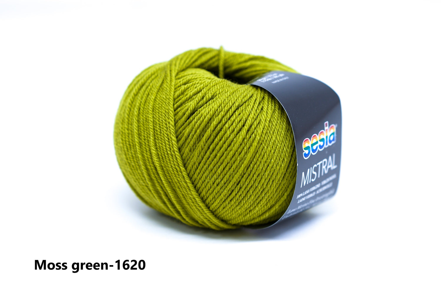 Moss gree - 1620 - SESIA Mistral virgin wool 50g./175m