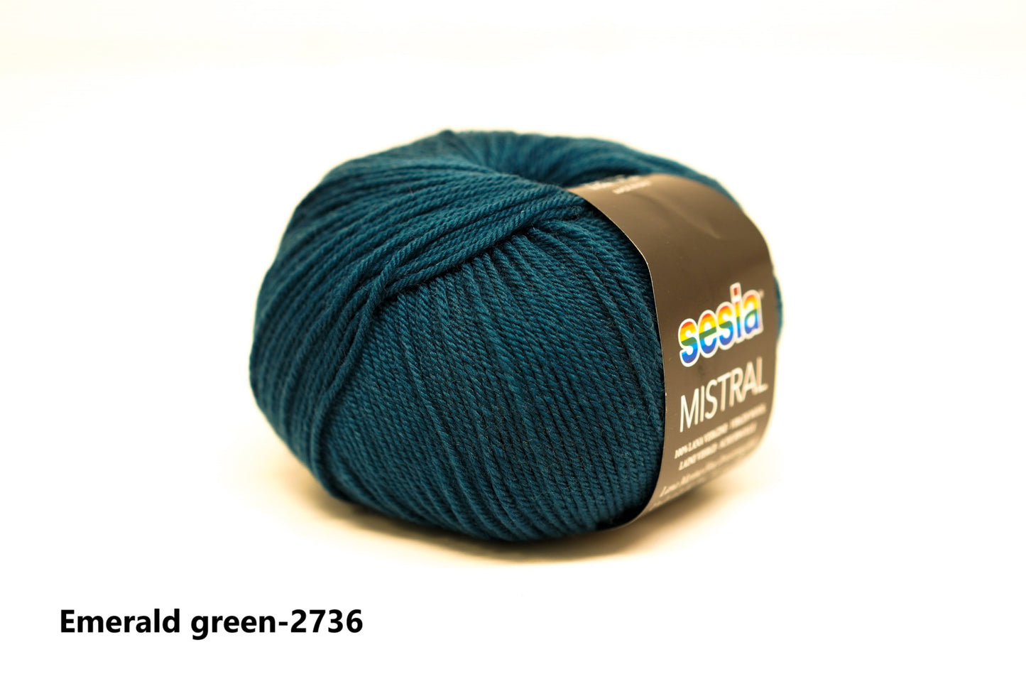 Emerald green - 2736 - SESIA Mistral virgin wool 50g/175m