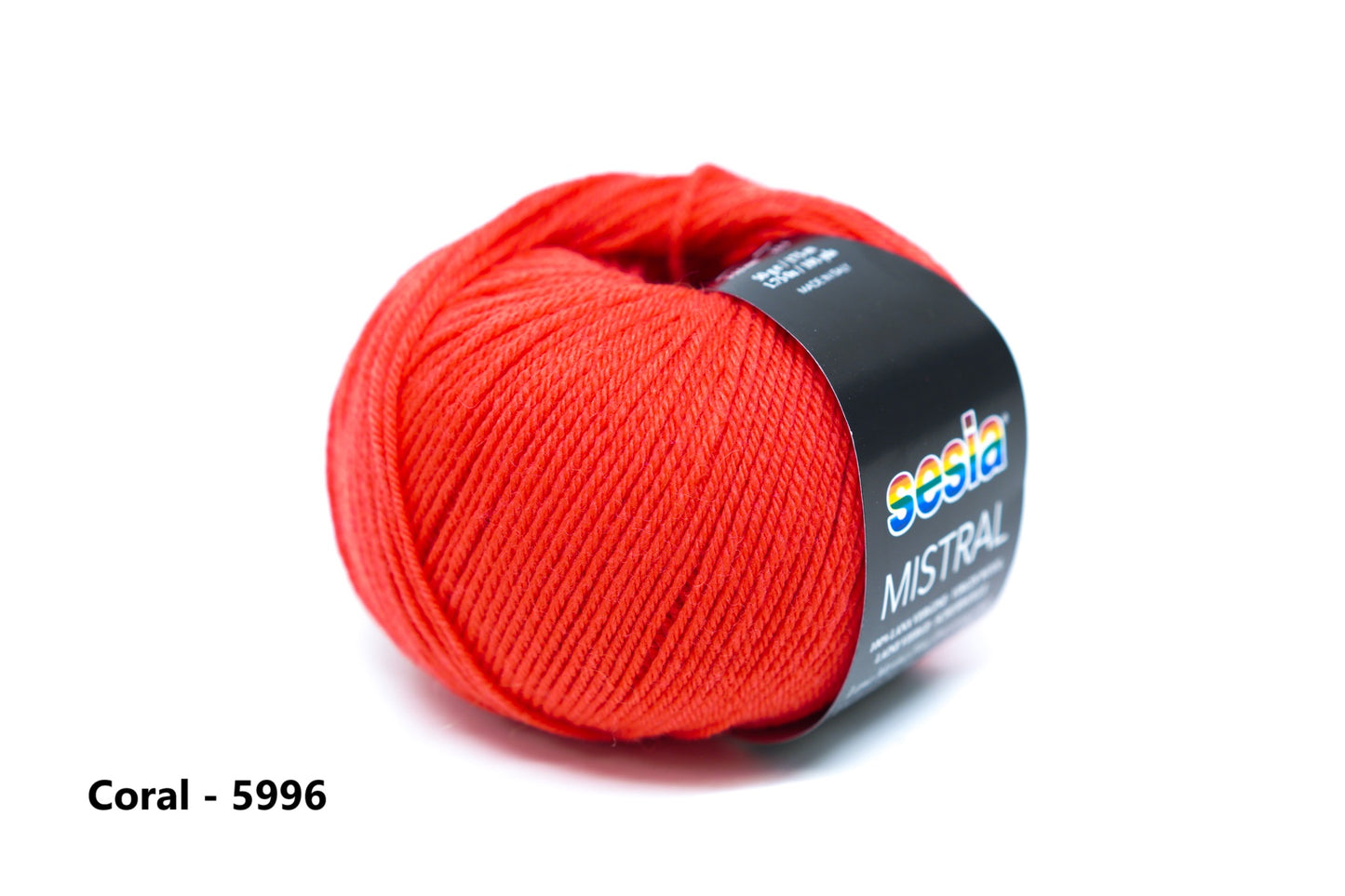 SESIA Mistral virgin wool in 23 bright colors 50g./175m