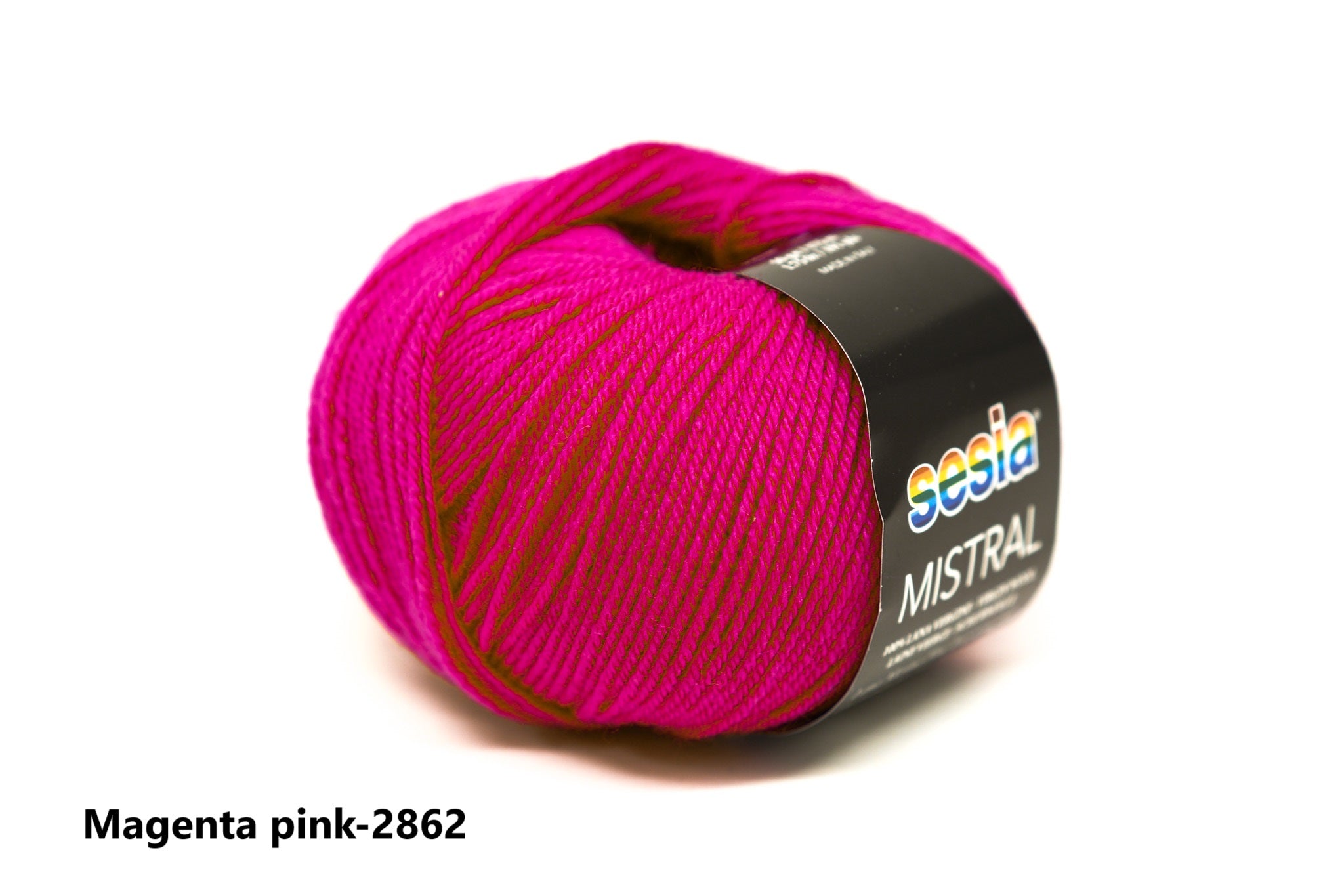 Magenta - 2862 - SESIA Mistral virgin wool  50g./175m